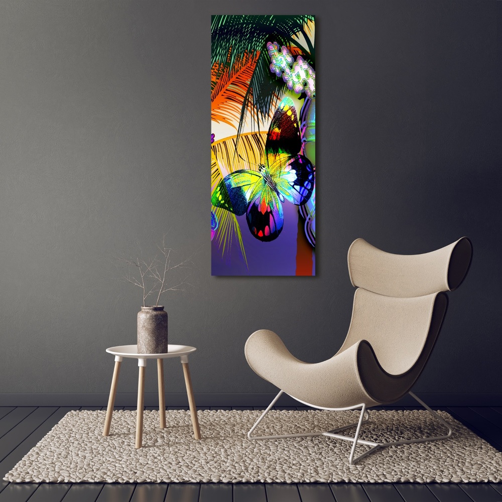 Canvas wall art Colorful flowers