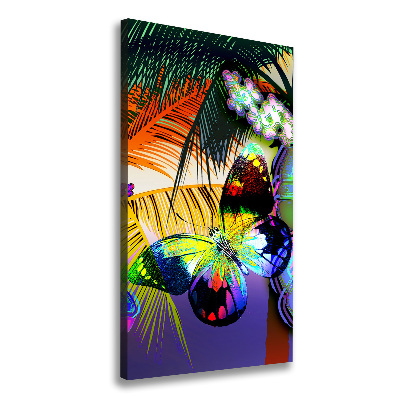 Canvas wall art Colorful flowers