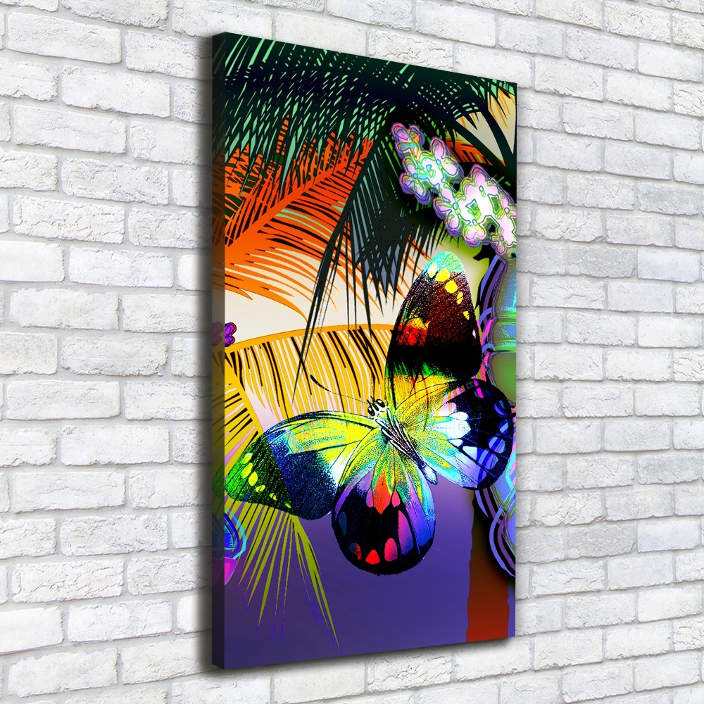 Canvas wall art Colorful flowers