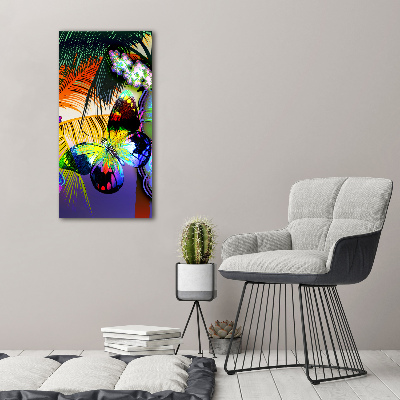 Canvas wall art Colorful flowers