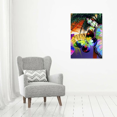 Canvas wall art Colorful flowers