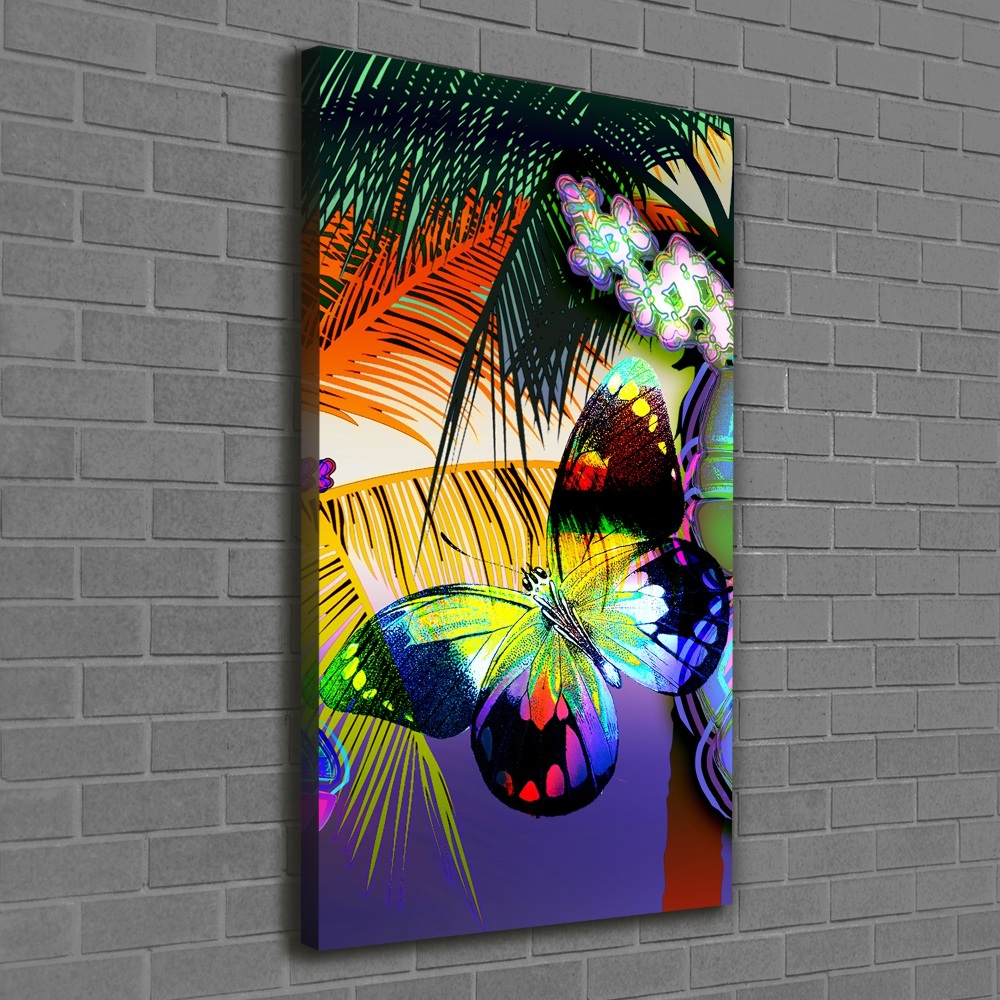 Canvas wall art Colorful flowers