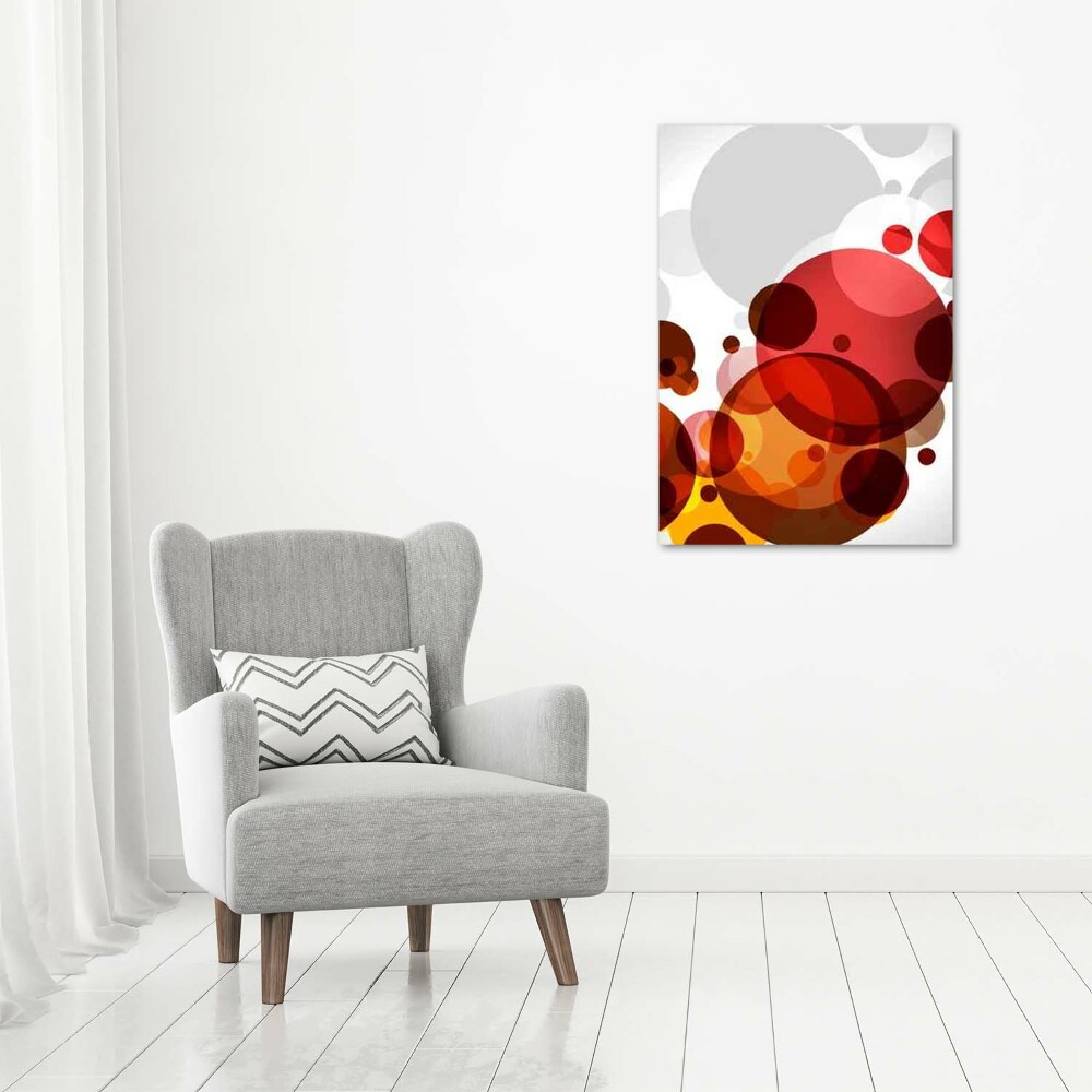 Wall art canvas large Circle abstraction