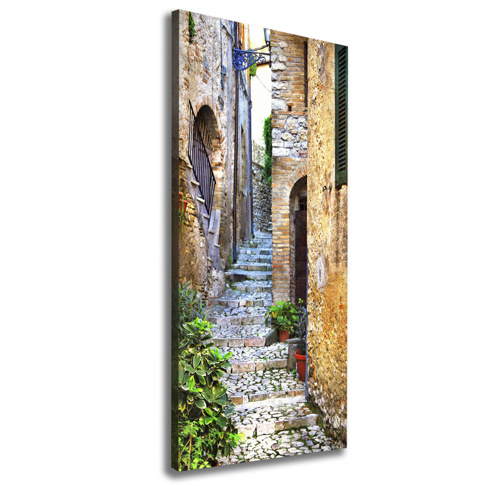 Large canvas wall art Italian streets