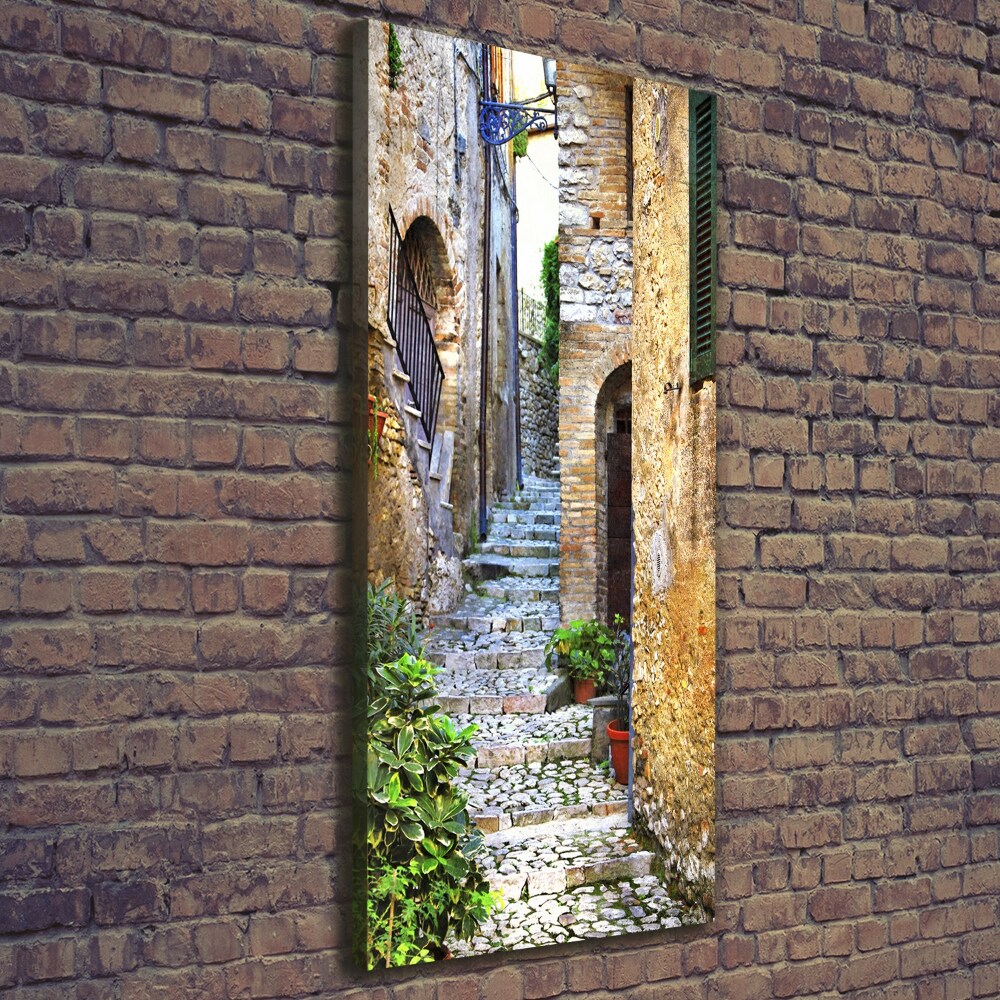 Large canvas wall art Italian streets