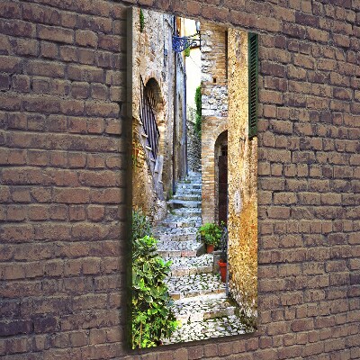 Large canvas wall art Italian streets