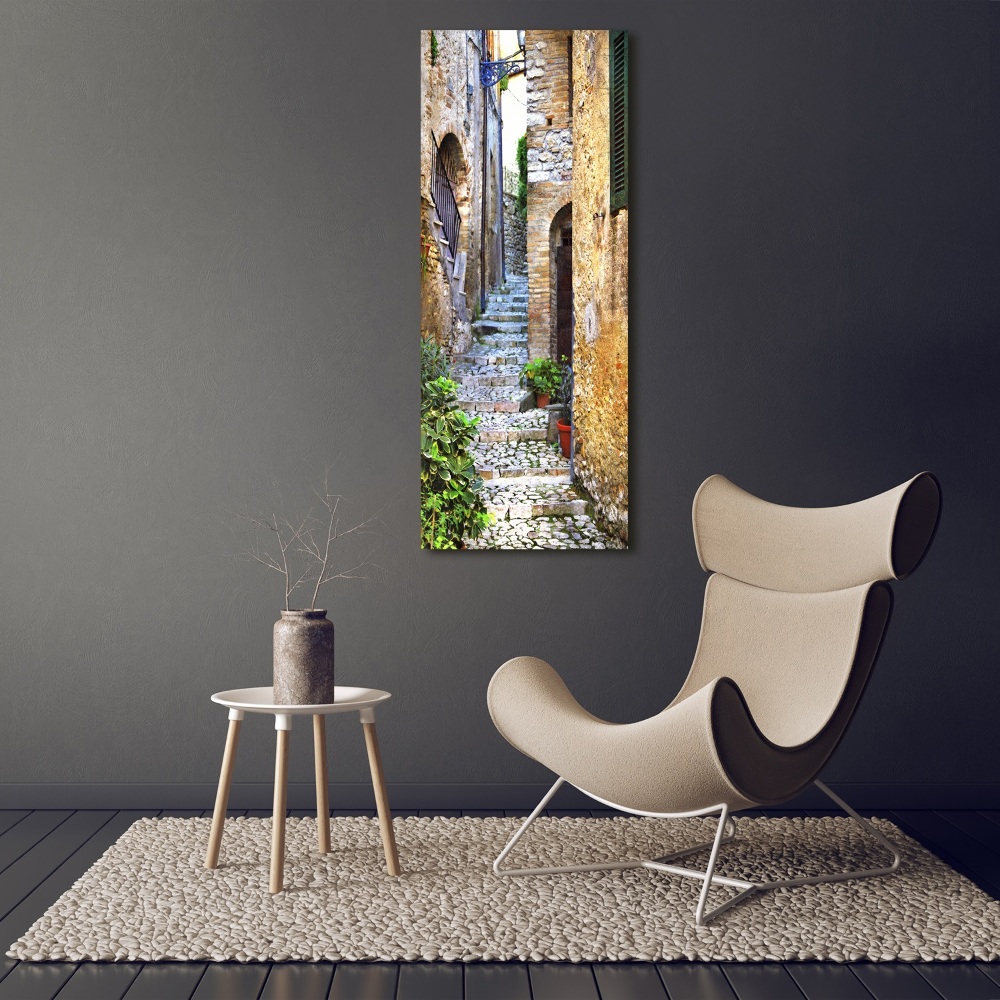 Large canvas wall art Italian streets