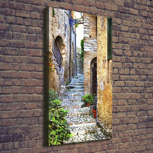 Large canvas wall art Italian streets