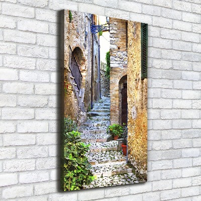 Large canvas wall art Italian streets