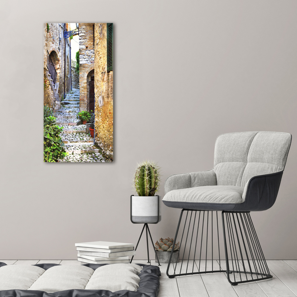 Large canvas wall art Italian streets