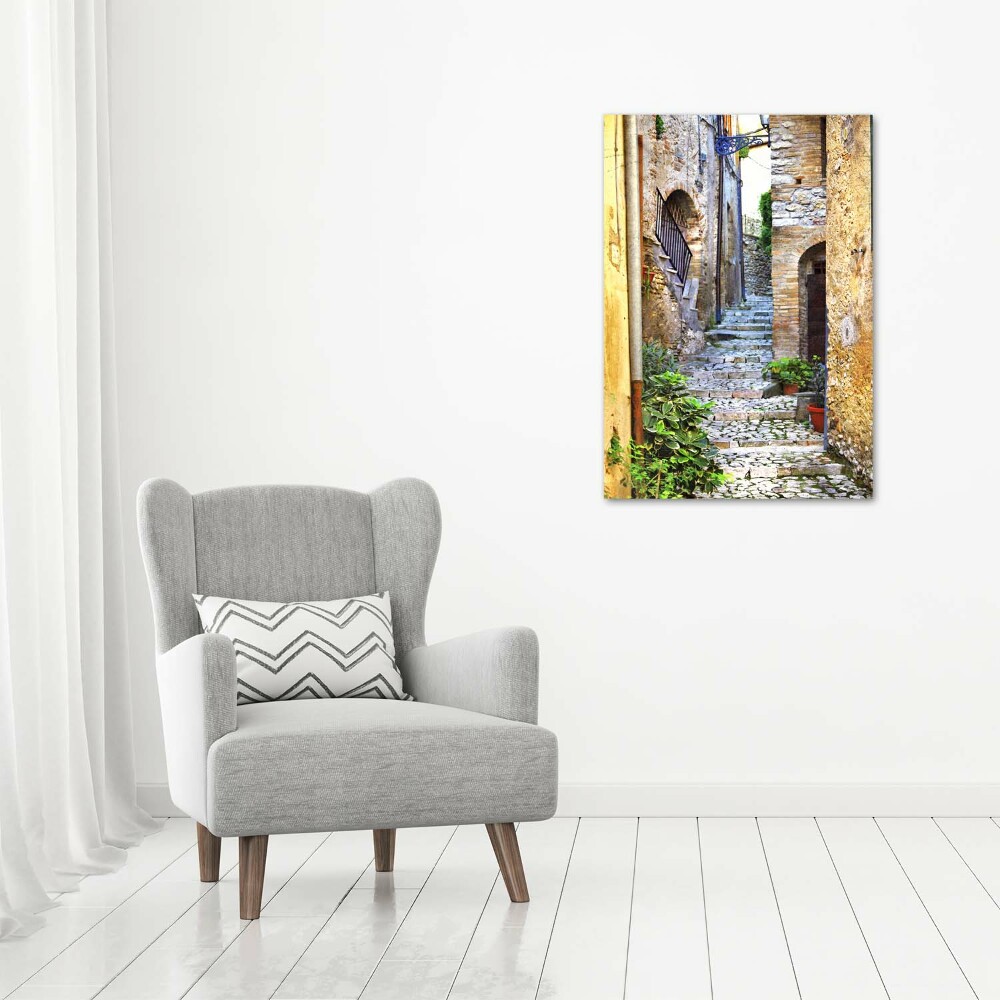 Large canvas wall art Italian streets