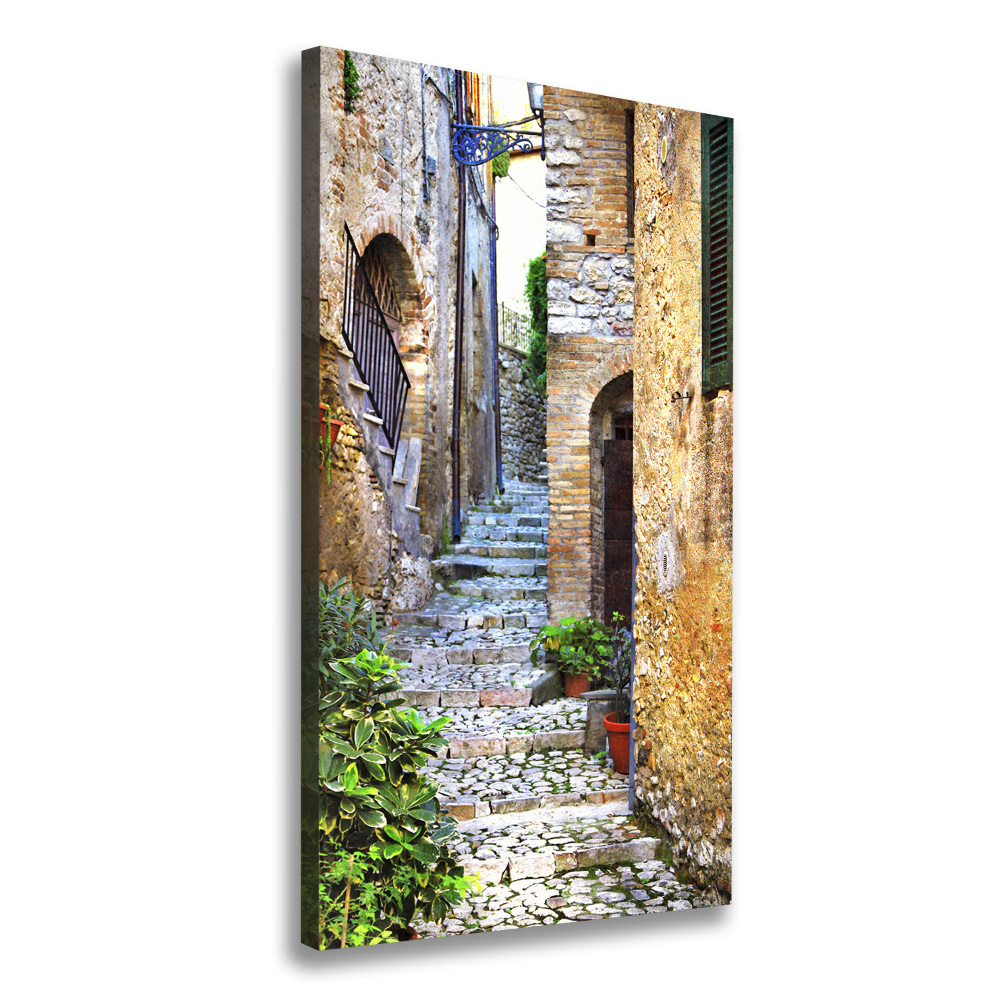 Large canvas wall art Italian streets