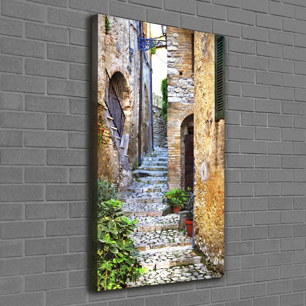 Large canvas wall art Italian streets