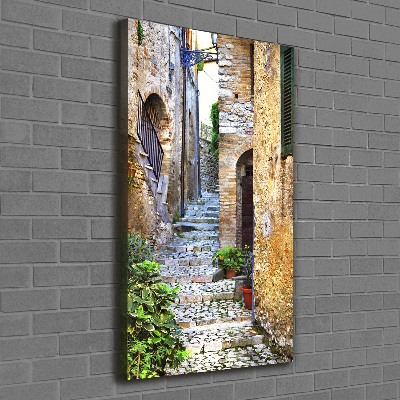 Large canvas wall art Italian streets