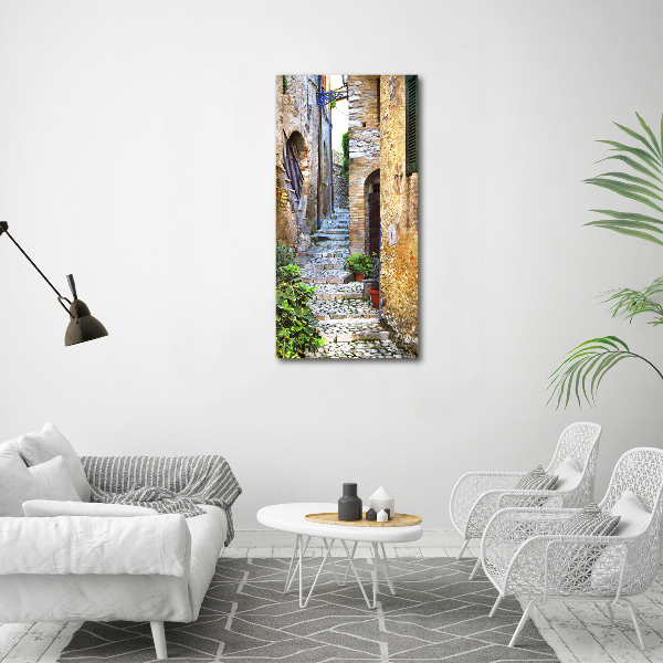 Large canvas wall art Italian streets