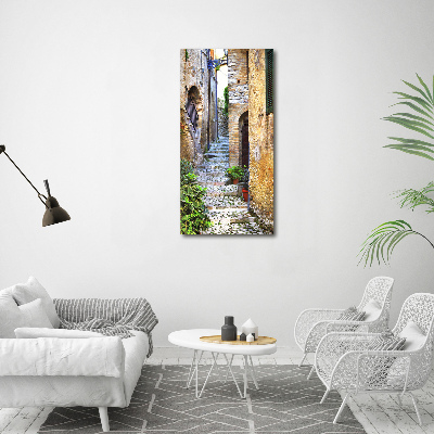 Large canvas wall art Italian streets