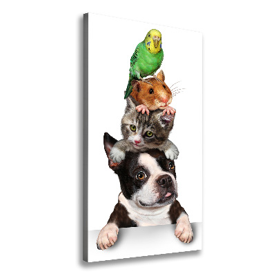 Wall art canvas large Pets