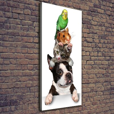 Wall art canvas large Pets