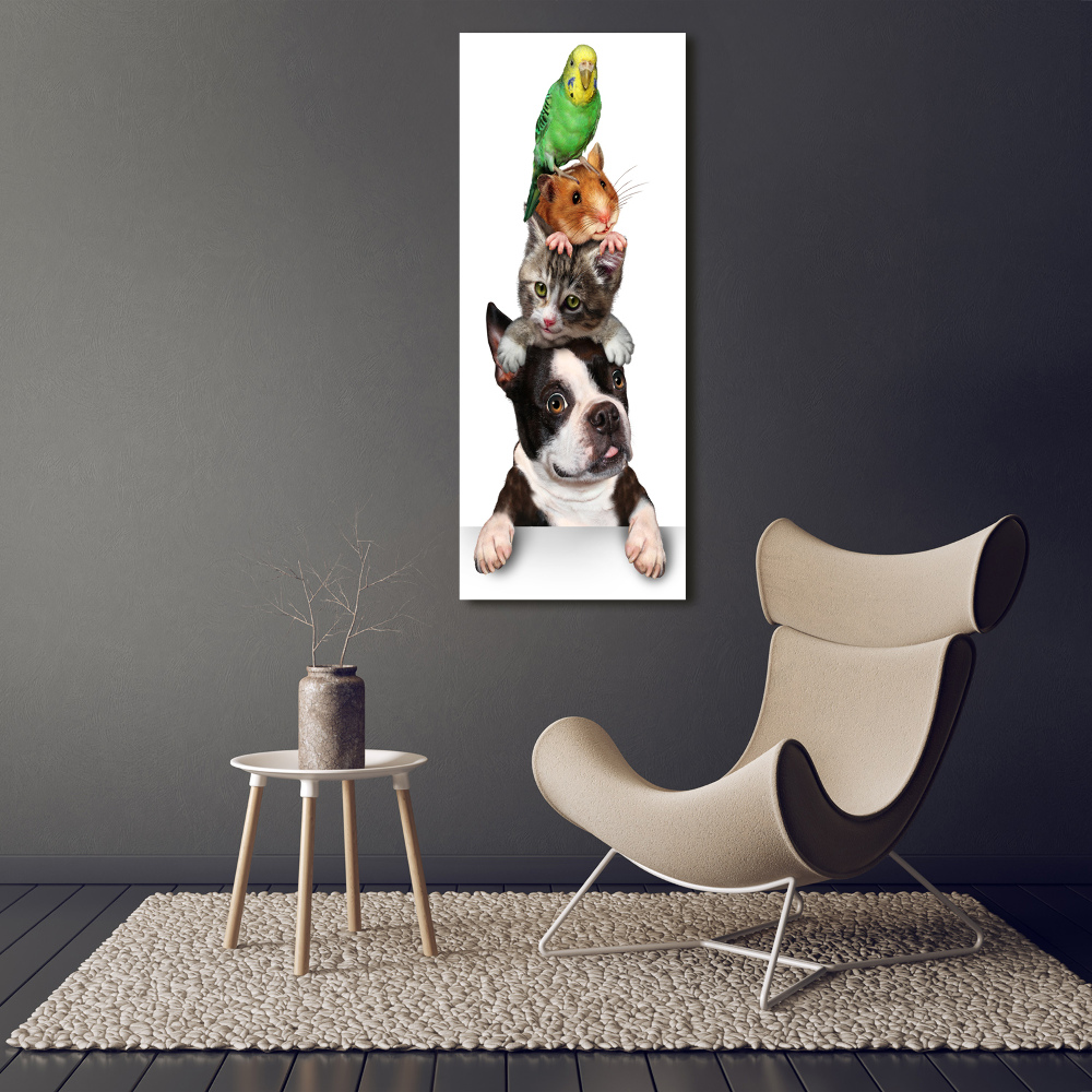 Wall art canvas large Pets