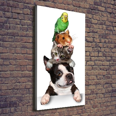 Wall art canvas large Pets