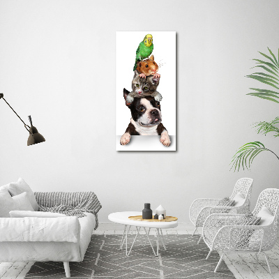 Wall art canvas large Pets