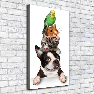 Wall art canvas large Pets