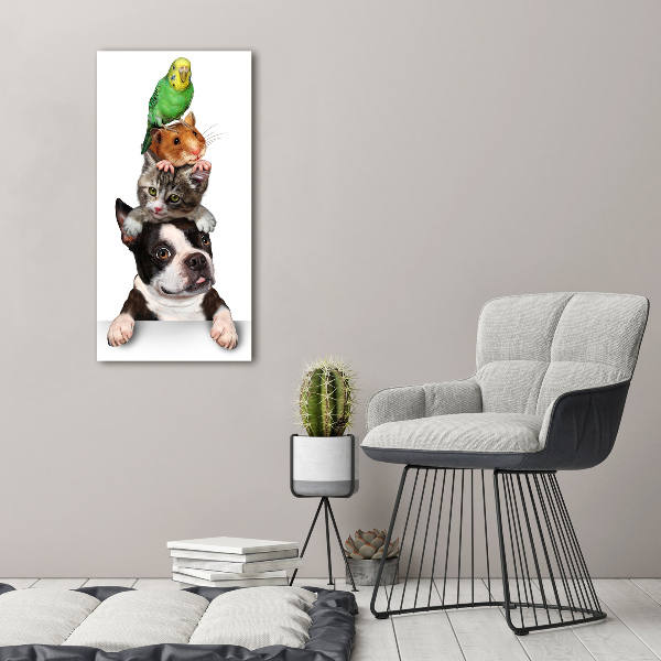 Wall art canvas large Pets