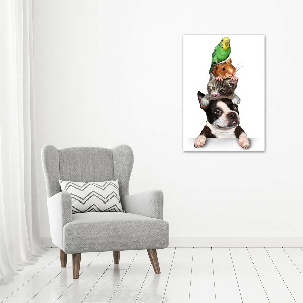 Wall art canvas large Pets