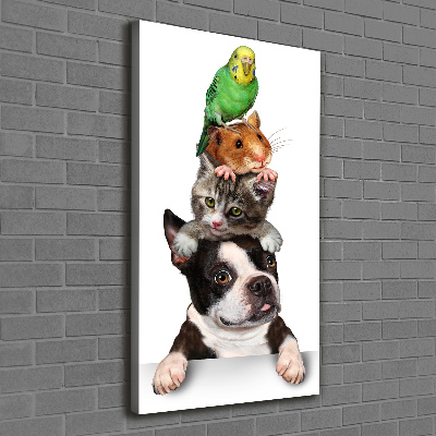 Wall art canvas large Pets