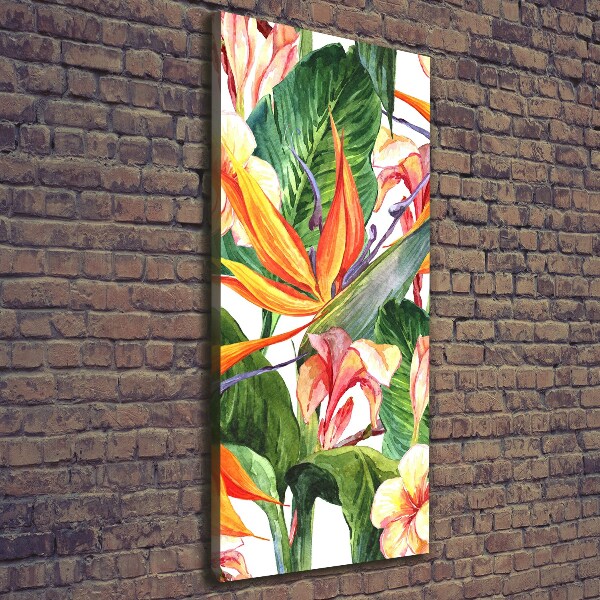 Wall art canvas large Hawaiian pattern