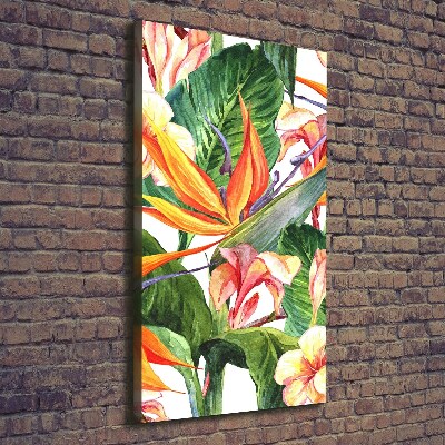 Wall art canvas large Hawaiian pattern