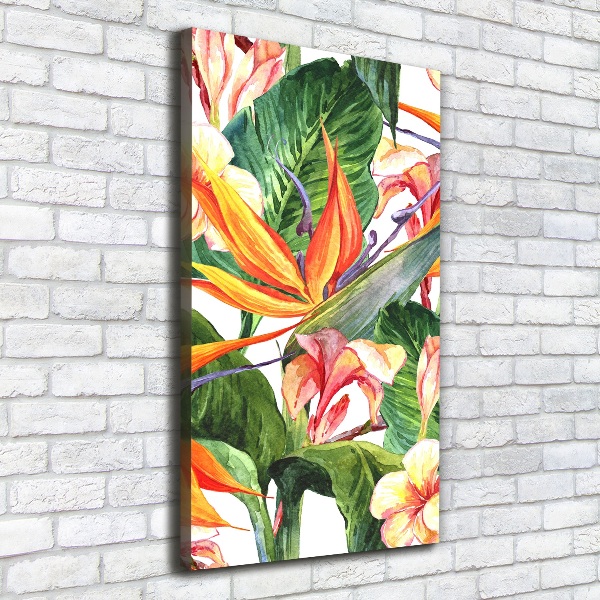 Wall art canvas large Hawaiian pattern