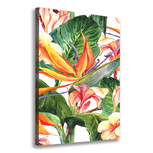 Wall art canvas large Hawaiian pattern