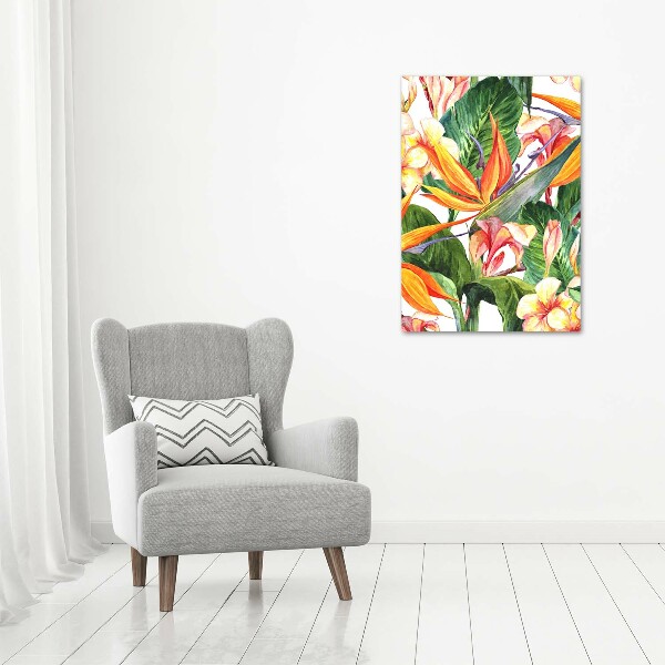 Wall art canvas large Hawaiian pattern