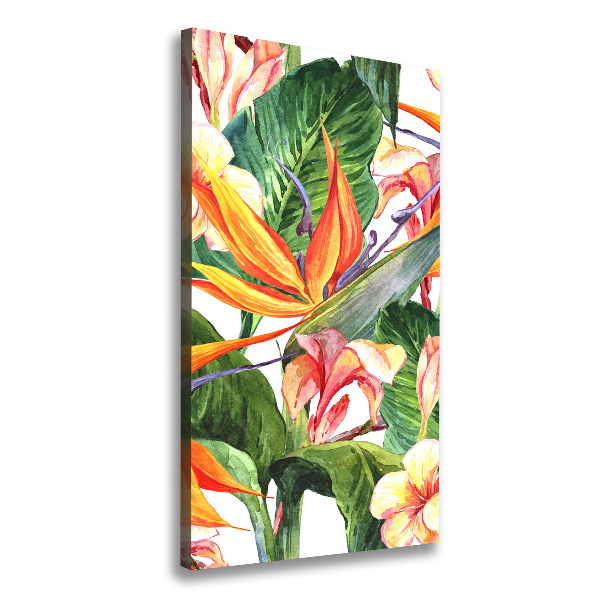 Wall art canvas large Hawaiian pattern