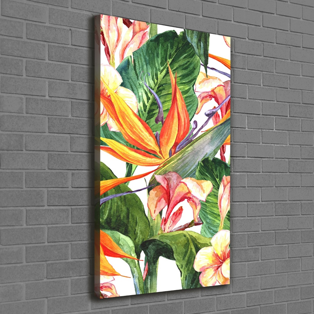 Wall art canvas large Hawaiian pattern