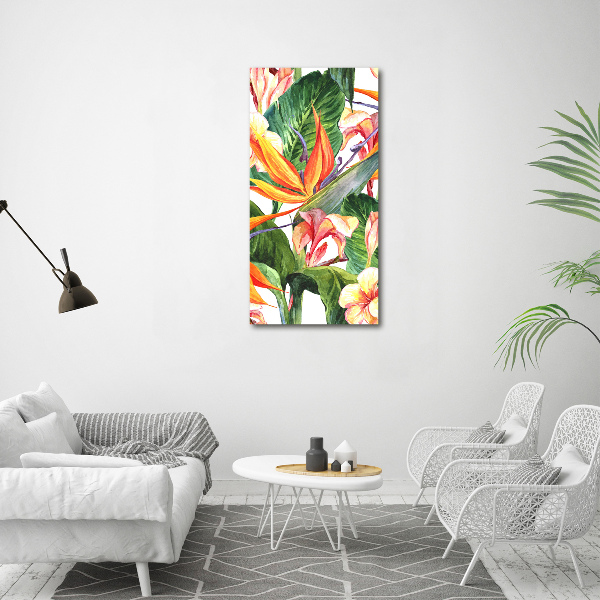 Wall art canvas large Hawaiian pattern