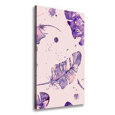 Canvas wall art Feathers