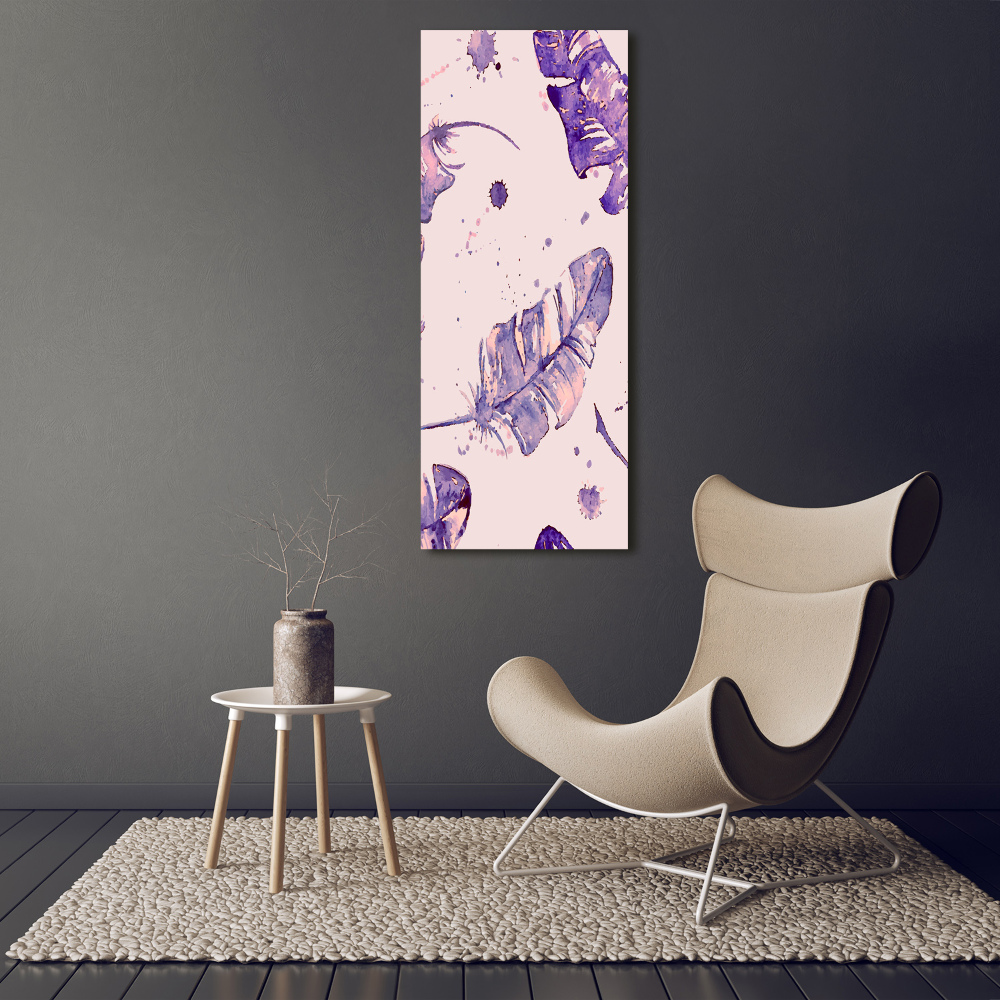 Canvas wall art Feathers