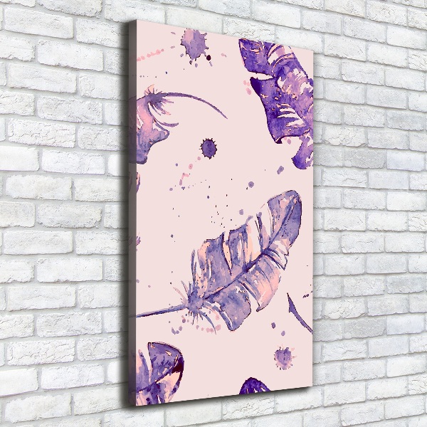 Canvas wall art Feathers