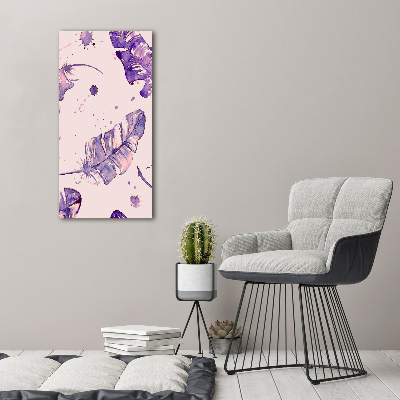 Canvas wall art Feathers