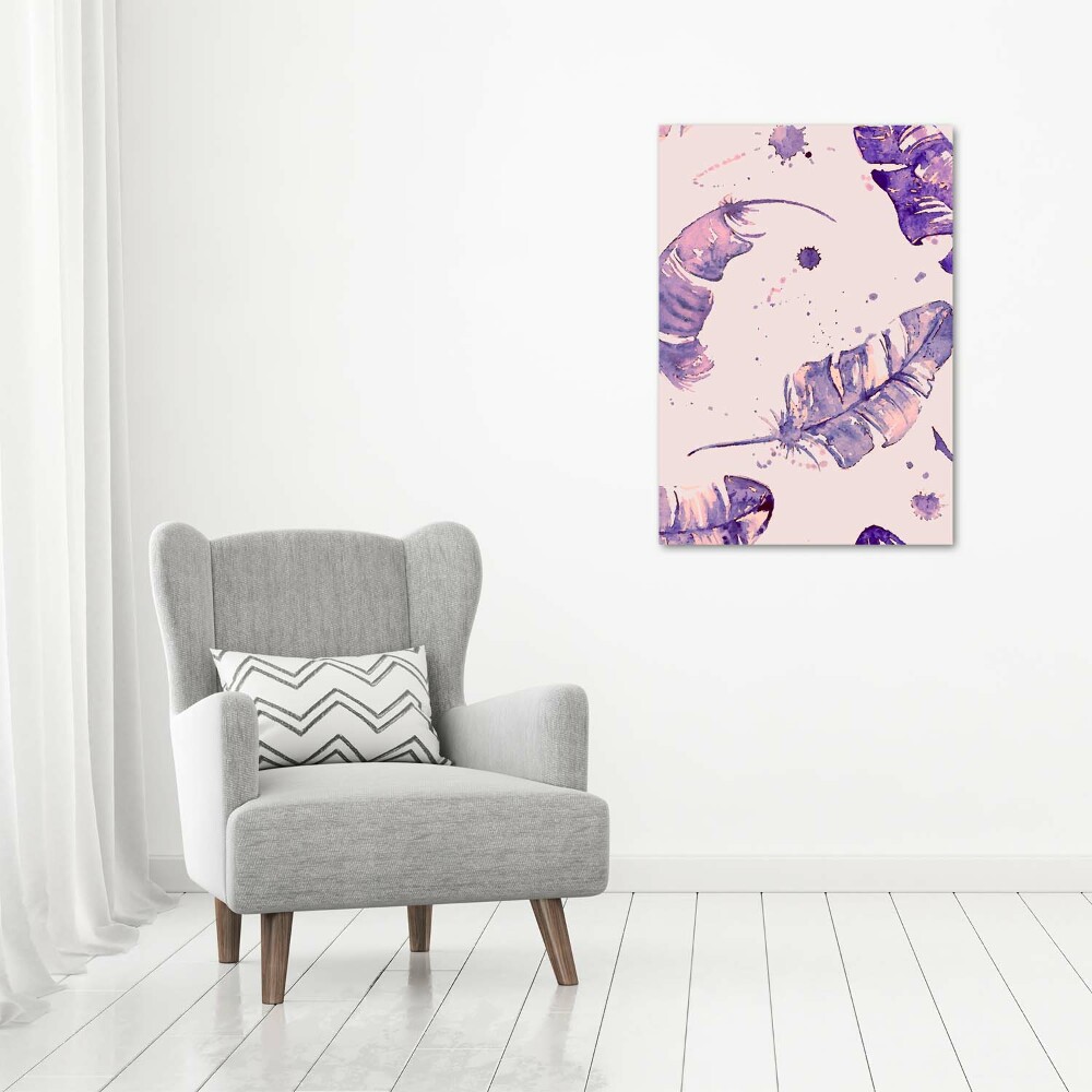 Canvas wall art Feathers