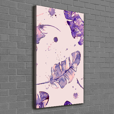 Canvas wall art Feathers