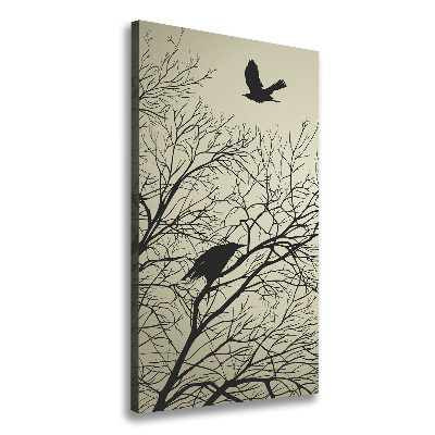 Large canvas wall art Crows