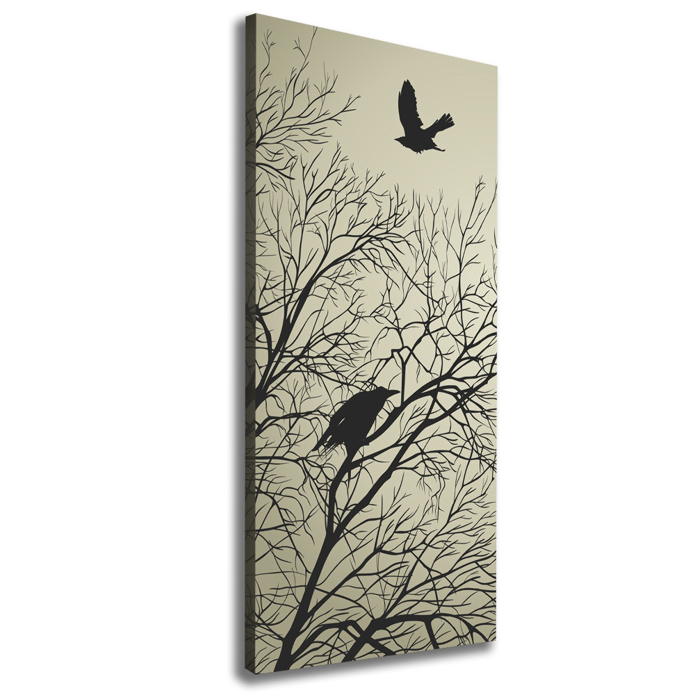 Large canvas wall art Crows