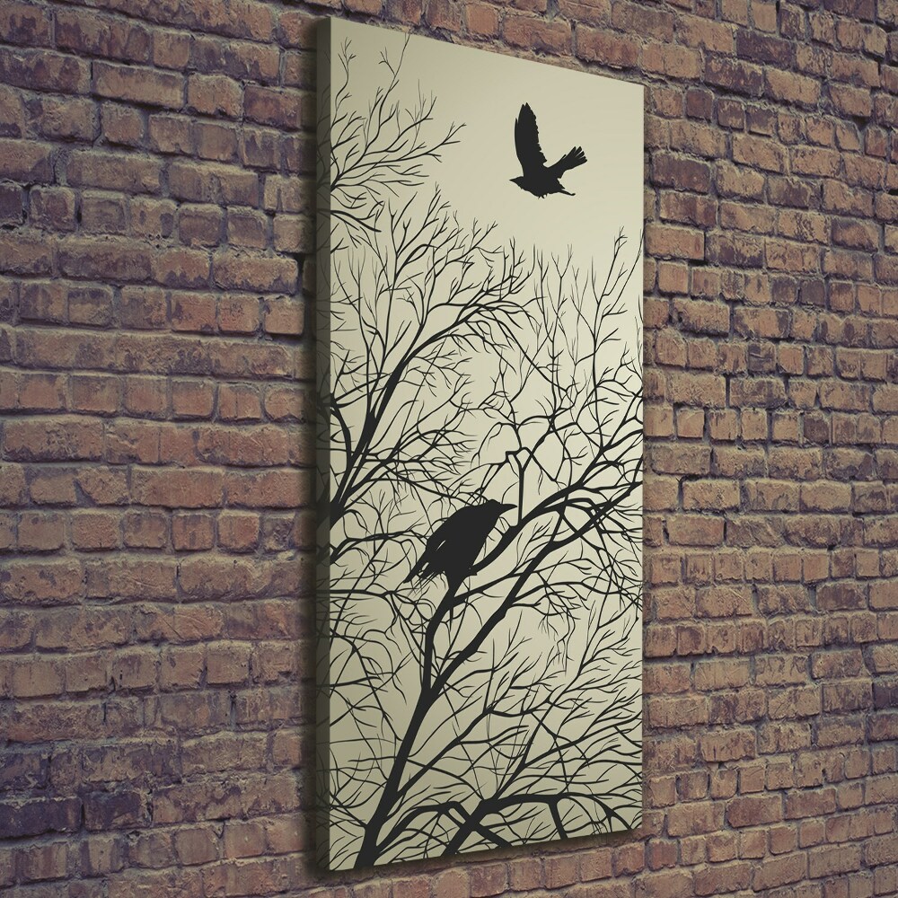 Large canvas wall art Crows