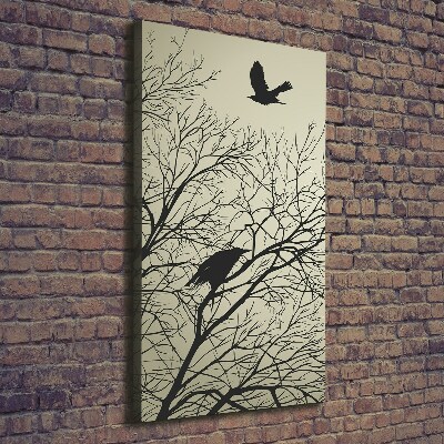 Large canvas wall art Crows