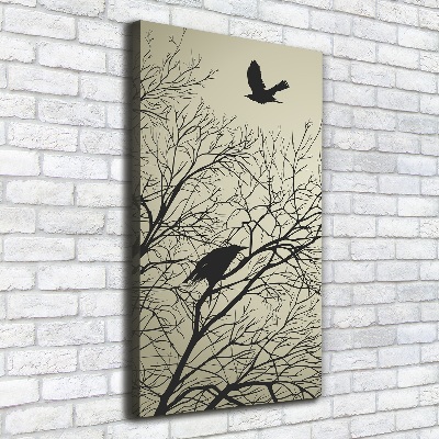 Large canvas wall art Crows