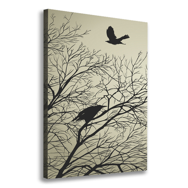 Large canvas wall art Crows