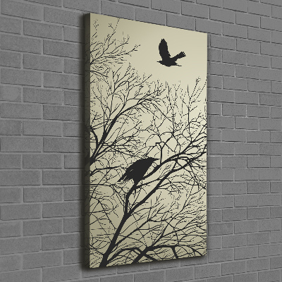 Large canvas wall art Crows